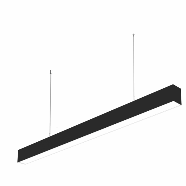 LED Linienleuchte DOMI I schwarz opale Abdeckung 30-50W 3000/4000/5000K