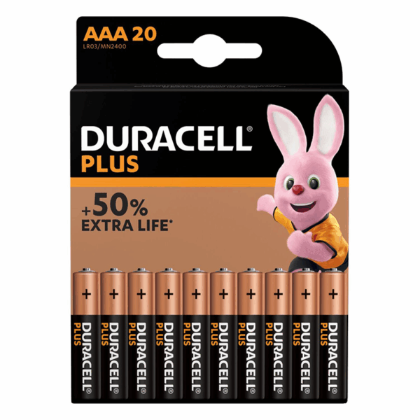 Duracell Plus AAA K20 - ABVERKAUF