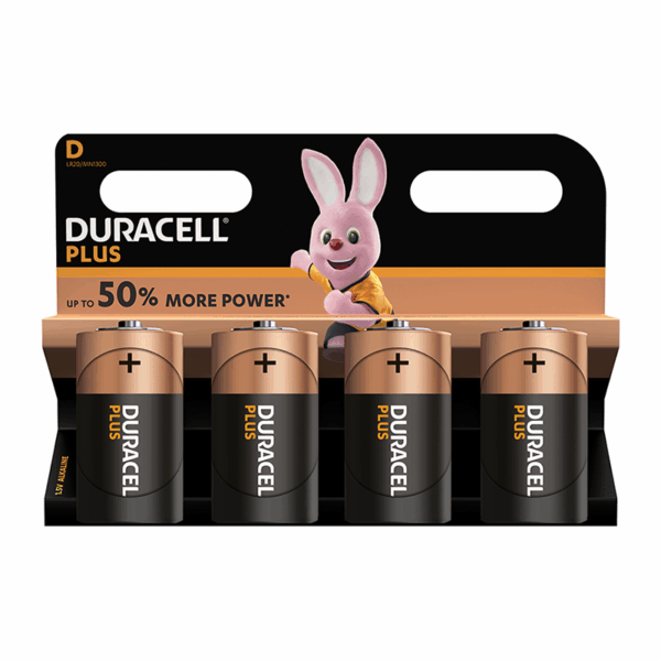 Duracell Plus D K4 - ABVERKAUF